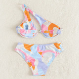 High Waist Bikini Swimwear Printed Split Sexy Swimsuit