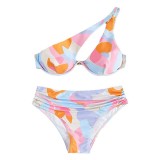 High Waist Bikini Swimwear Printed Split Sexy Swimsuit