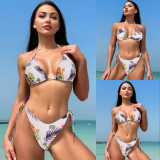 Female Sexy Backless Quick Dry Bikini Swimsuit