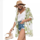 Summer Sexy Printed Cardigan Breathable Cover-ups