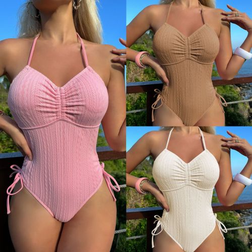 2024 Sexy New One-piece Swimsuit Drawstring Bikini