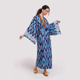 2024 New Women's Casual Printed Pullover Bikini Swimsuit Cover-ups