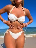 New Style Color-blocked Push-up Sexy Swimsuit Bikini