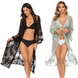 Popular Lace Embroidered Cardigan Bikini Cardigan Beach Cover-ups