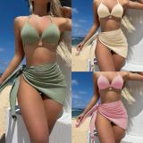 2024 New High Waist Hot Girl Bikini Three Piece Swimsuit