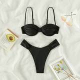 New Sexy Bikini Solid Women's Split Quick-drying Swimsuit