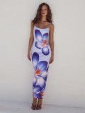 New Digital Printing Vacation Style Retro Fashion Dress