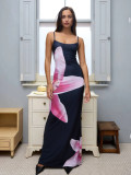 New Digital Printing Vacation Style Retro Fashion Dress