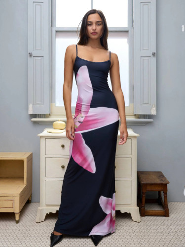 New Digital Printing Vacation Style Retro Fashion Dress