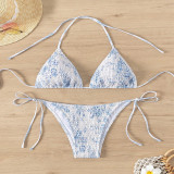 2024 New Multi-color Floral Lace-up Sexy Bikini
