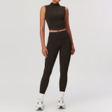 2024 New Fitness Gym Brushed Tight Yoga Set For Women