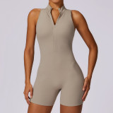 New Arrival Hollow Out Back Zipper Sports Jumpsuit For Women