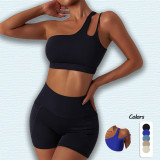 New Women Workout 2 Two Pieces Soft Solid Sports Sets