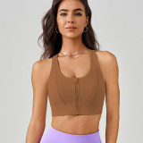 2024 New Style Front Zipper High Strength Yoga Bra