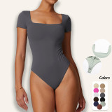 2024 New Brushed Square Neck Yoga Jumpsuit For Women
