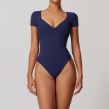 New Popular Gym Deep V-neck Yoga Jumpsuit For Women