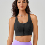 2024 New Style Front Zipper High Strength Yoga Bra
