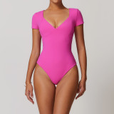 New Popular Gym Deep V-neck Yoga Jumpsuit For Women
