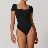 2024 New Brushed Square Neck Yoga Jumpsuit For Women