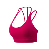 New Arrival Fashion Womens Medium Support Strappy Gym Bra