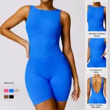 Hot Selling Butt Lift One-Piece V Backless Jumpsuit For Women