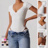 New Popular Gym Deep V-neck Yoga Jumpsuit For Women