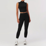 2024 New Fitness Gym Brushed Tight Yoga Set For Women