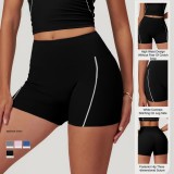 Hot Selling Tight High Waist Hip Lift Fitness Contrast Color Shorts