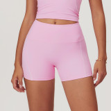 Hot Selling Tight High Waist Hip Lift Fitness Contrast Color Shorts