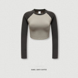2024 New High Stretch Sexy Long Sleeve Cropped Top