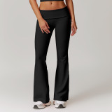 New Fashion Flared Wide Leg Hip Lift Fitness Pants