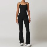 2024 New Flared Hollow U-back Jumpsuit For Women