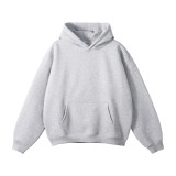 2024 Casual Tracksuit 350g Fleece Hoodies Solid Sweatshirts
