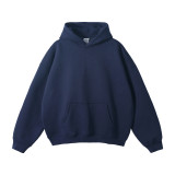 2024 Casual Tracksuit 350g Fleece Hoodies Solid Sweatshirts