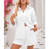 Women Casual T-Shirt Breathable 2pcs Suit