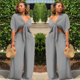 Elastic Waist Daily Wear Loose 2pcs Suit