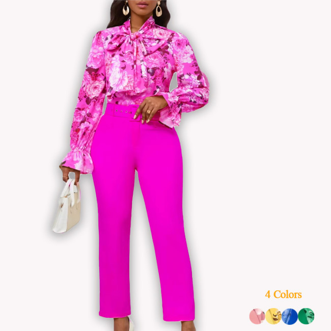Fashion Printed Plus Size Casual Set