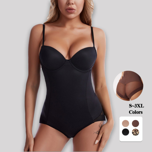Sexy Built-in Bra Bodysuit Slim Thong Shaper