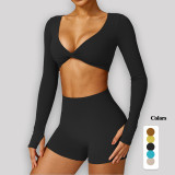 New Style Quick-Dry Set High Waist Yoga Set Sexy 2-Pcs Sport Set