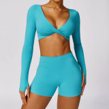 New Style Quick-Dry Set High Waist Yoga Set Sexy 2-Pcs Sport Set