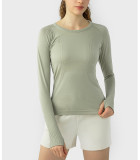 2024 Causal Top Fashion Sport T-Shirt Seamless Yoga Top Slim Fit T-shirt