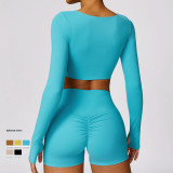 New Style Quick-Dry Set High Waist Yoga Set Sexy 2-Pcs Sport Set