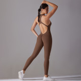 New Arrival Femme Sport Sexy Beautiful Back Slim Fit Yoga Jumpsuit