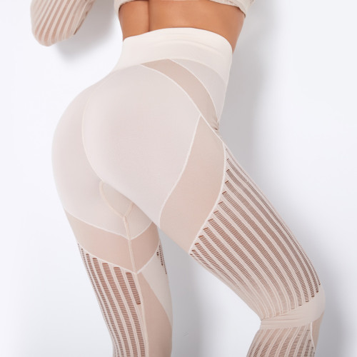 Fashion Women Slim Soft High Waist Yoga Leggings with Pockets