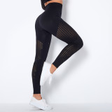 Fashion Women Slim Soft High Waist Yoga Leggings with Pockets