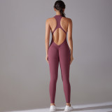 New Arrival Femme Sport Sexy Beautiful Back Slim Fit Yoga Jumpsuit