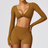 New Style Quick-Dry Set High Waist Yoga Set Sexy 2-Pcs Sport Set