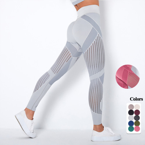 Fashion Women Slim Soft High Waist Yoga Leggings with Pockets
