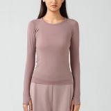 2024 Causal Top Fashion Sport T-Shirt Seamless Yoga Top Slim Fit T-shirt
