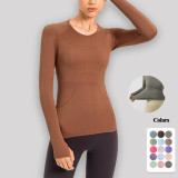 2024 Causal Top Fashion Sport T-Shirt Seamless Yoga Top Slim Fit T-shirt